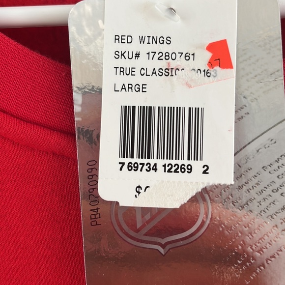 Red wings sweatshirt crew neck - Picture 4 of 4